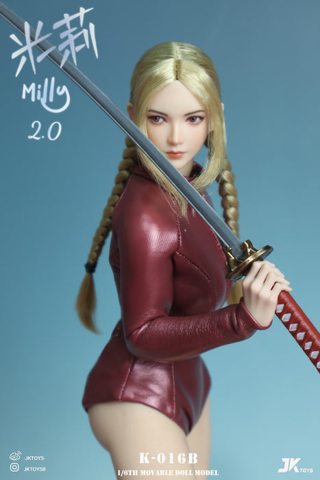 Pre-order 1/6 JKTOYS K-016 Milly2.0 Female Head Sculpt (ABCD)