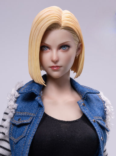 Fremego 1/12 Scale Female Head Sculpt,Anime Girl Pale Skin Head Carved for 6inch Seamless Action Figure Body Collection (E Fremego 1/12 Scale Female Head Sculpt,Anime Girl Pale Skin Head Carved for 6inch Seamless Action Figure Body Collection (E