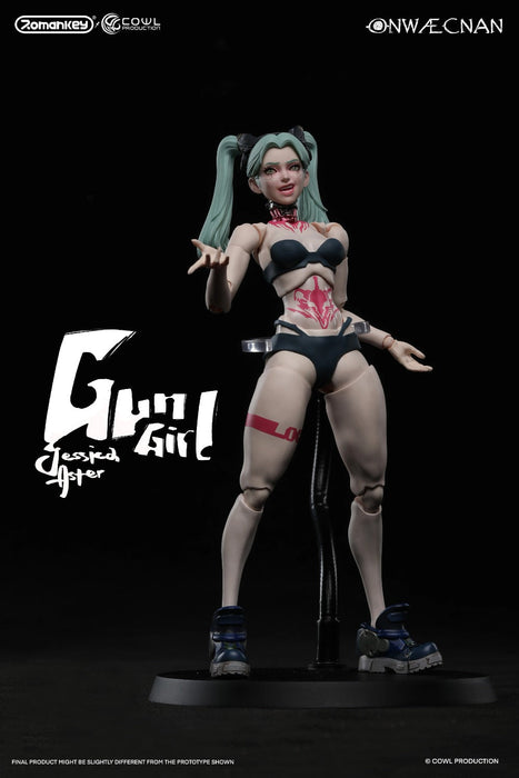 In-stock 1/12 Romankey X COWL Gun Girl Action Figure
