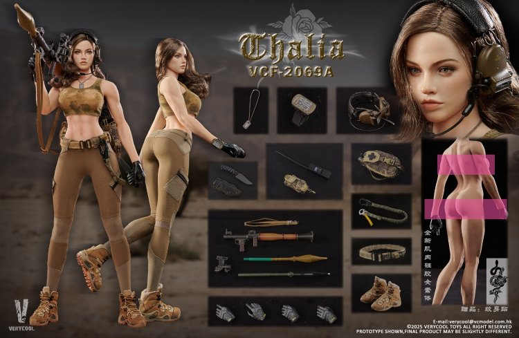 Pre-order 1/6 Verycool VCF-2069 Desert female soldier -Thalia Action Figure