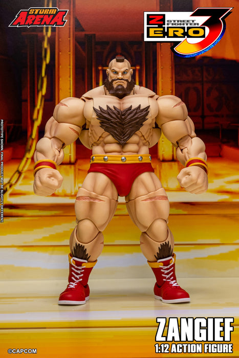 Pre-order 1/12 Storm Collectibles SFSA08 ZANGIEF - STREET FIGHTER ZERO 3 Action Figure