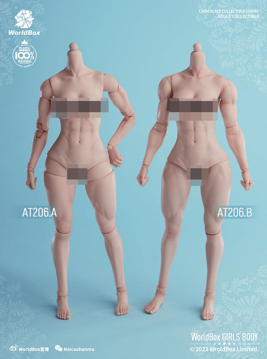 In-stock 1/6 Worldbox AT206 Muscular Female Body