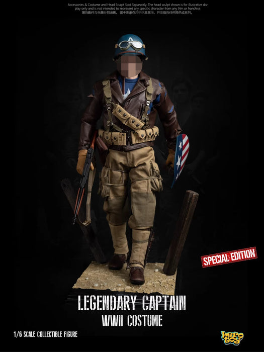 Pre-order 1/6 Facepool FPAC003 Legendary Captain WWⅡ Costume