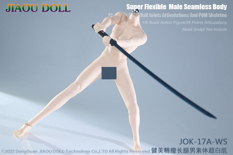 In-stock 1/6 JIAOU DOLL JOK-17A Slim Fit Male Seamless Body