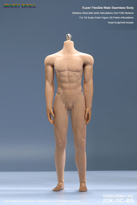 In-stock 1/6 JIAOU DOLL Seamless Male Body 11C Muscular Series (No biological details)