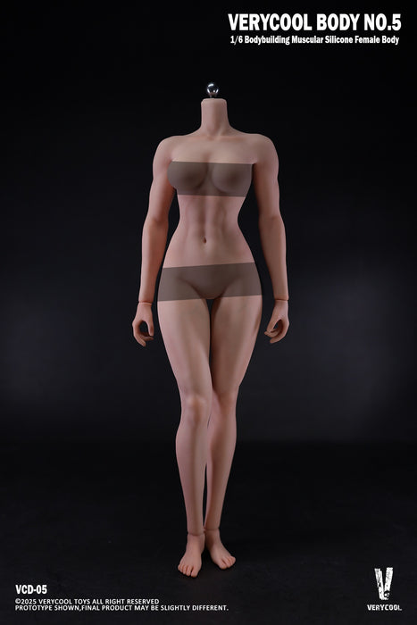 Pre-order 1/6 Verycool VCD-05B No.5 Silicone Female Body (Bodybuilding Muscular Physique)