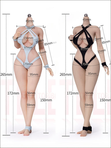 Pre-order 1/6 TBLeague SR-DD01 & SR-DD02 Super Flexible Female Seamless Body Without Head
