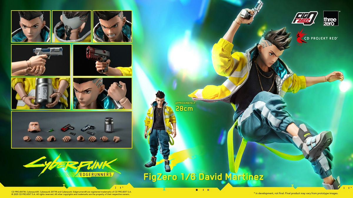 Pre-order 1/6 THREE ZERO 3Z0599 Cyberpunk: Edgerunners David Martinez Action Figure