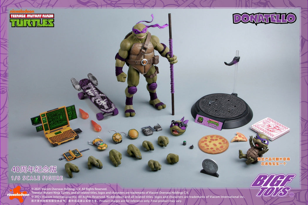 Pre-order 1/6 BIGFTOYS BIGF-003 TNMT Donatello 40th Anniversary Edition