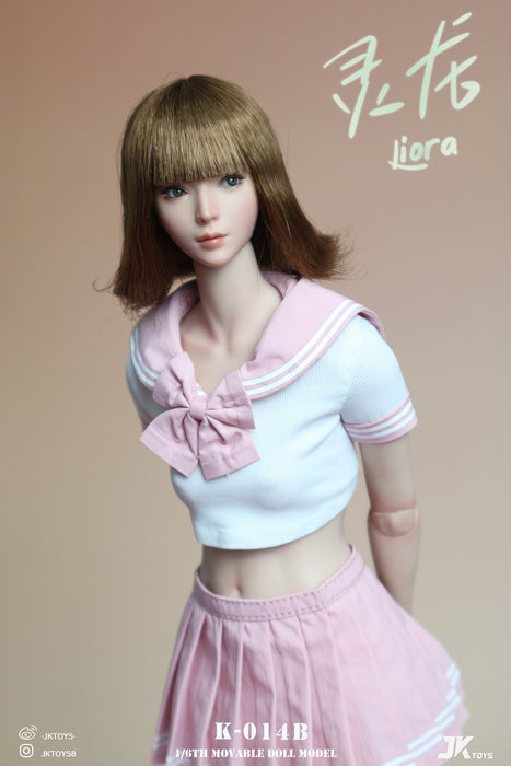 Pre-order 1/6 JKTOYS K-014 Asian Beauty Head Sculpt (Movable Eyes)- Liora