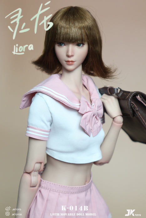 Pre-order 1/6 JKTOYS K-014 Asian Beauty Head Sculpt (Movable Eyes)- Liora