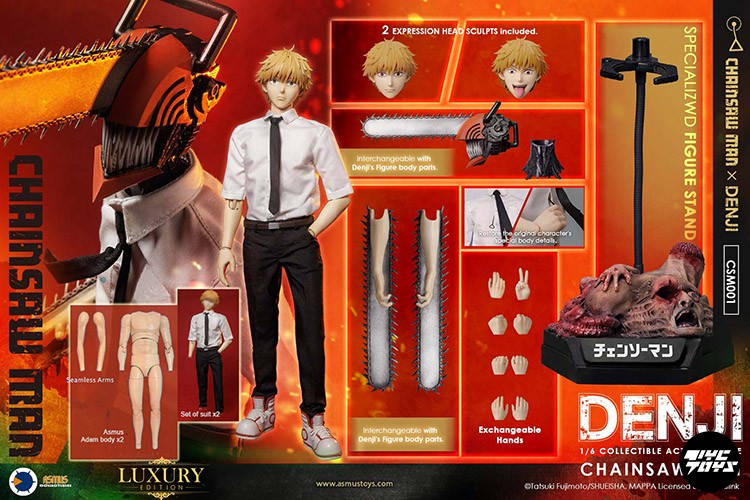 Pre-order 1/6 ASMUS TOYS CSM001 Chainsaw Man Denji Action Figure