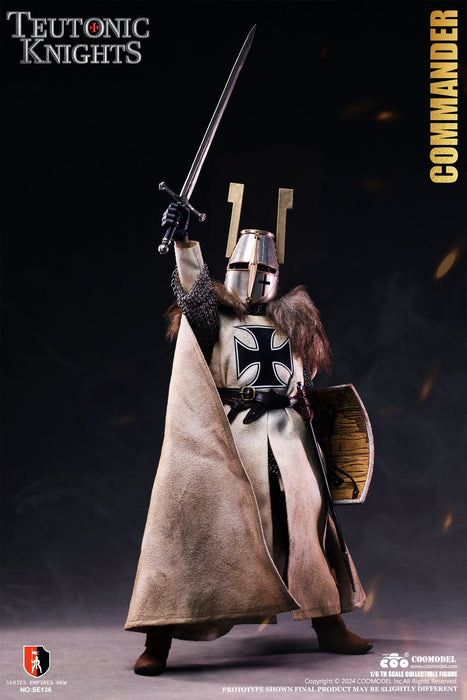 In-stock 1/6 COOMODEL Teutonic Knights SE135 SE136 (WHITE BRONZE VER)