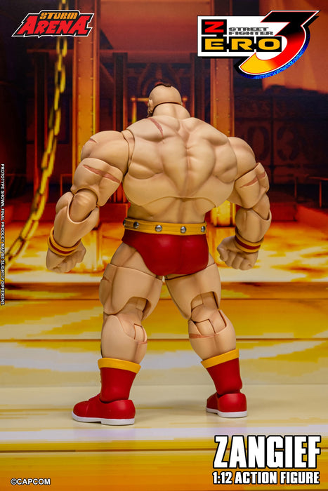 Pre-order 1/12 Storm Collectibles SFSA08 ZANGIEF - STREET FIGHTER ZERO 3 Action Figure