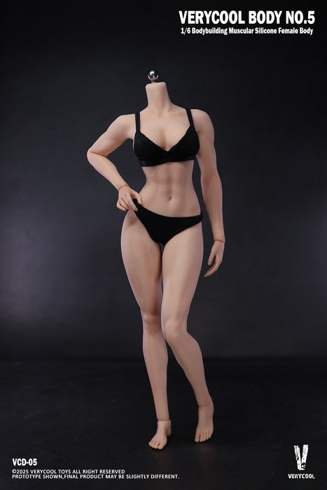 Pre-order 1/6 Verycool VCD-05B No.5 Silicone Female Body (Bodybuilding Muscular Physique)