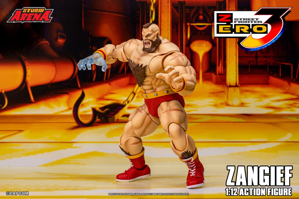 Pre-order 1/12 Storm Collectibles SFSA08 ZANGIEF - STREET FIGHTER ZERO 3 Action Figure