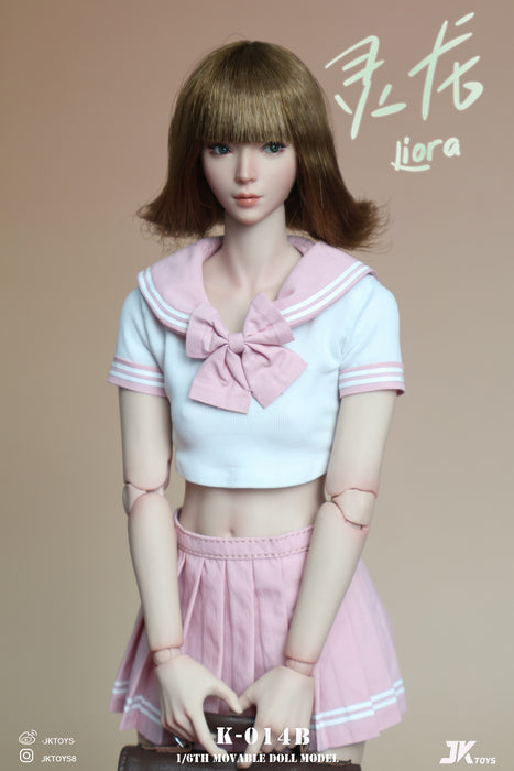 Pre-order 1/6 JKTOYS K-014 Asian Beauty Head Sculpt (Movable Eyes)- Liora