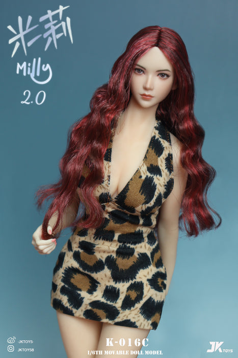 Pre-order 1/6 JKTOYS K-016 Milly2.0 Female Head Sculpt (ABCD)