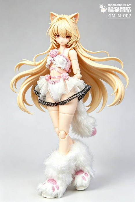 Pre-order 1/12 GOOMOO GM-N-007 White Velvet Cat Girl Set