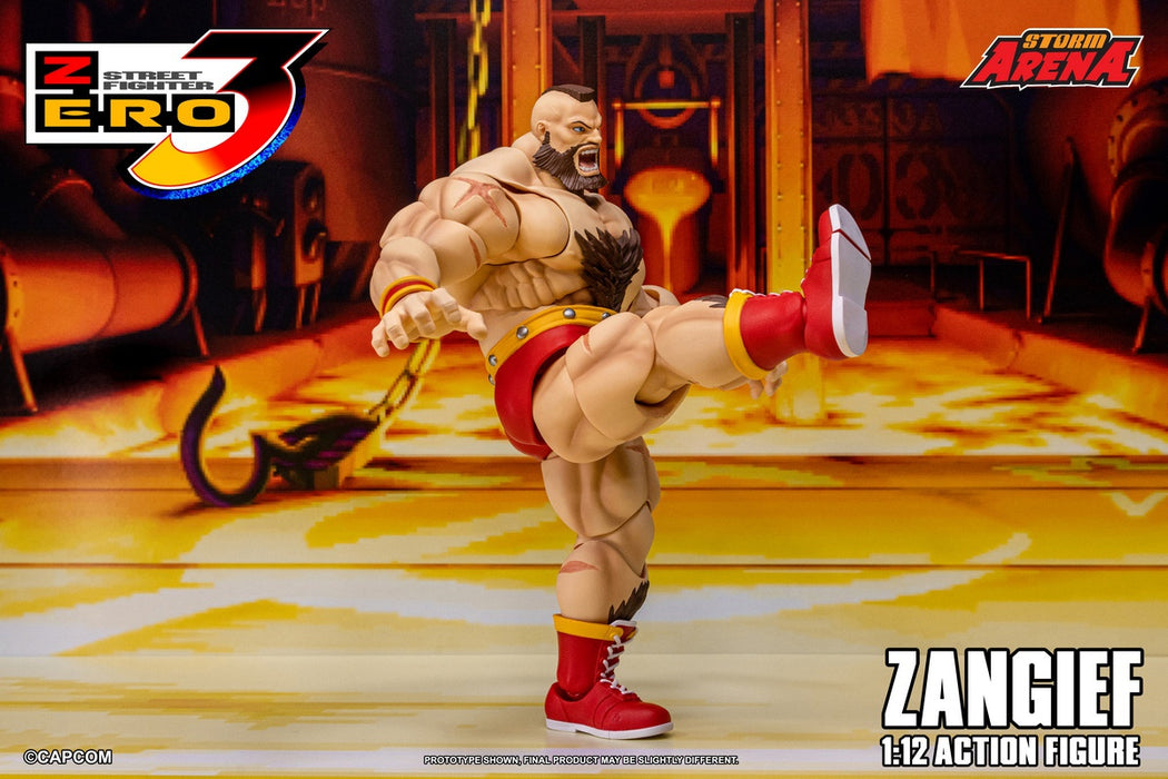 Pre-order 1/12 Storm Collectibles SFSA08 ZANGIEF - STREET FIGHTER ZERO 3 Action Figure