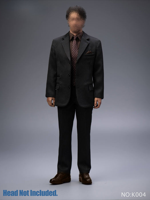 In-stock 1/6 Kento Studio K004 Arm-Sling Striped Suit Set With Body