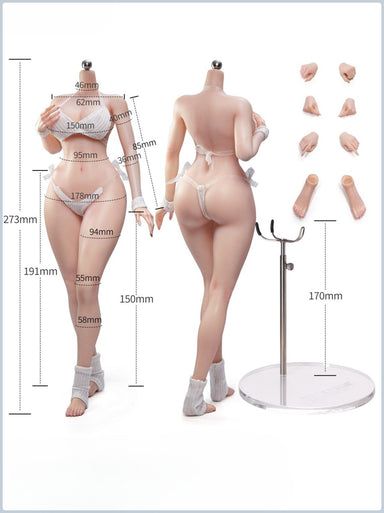 Pre-order 1/6 TBLeague SR-BD01 & SR-BD02 Body-Narrow Shoulders Curvy Hips Expressive Eyes without head sculpt version