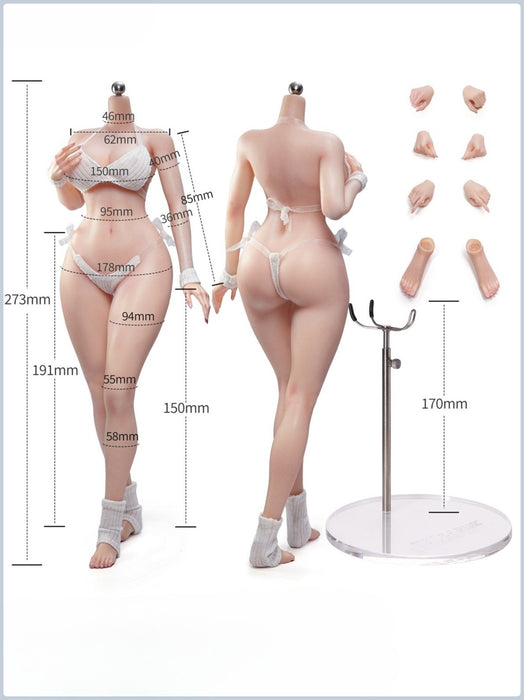 Pre-order 1/6 TBLeague SR-BD01 & SR-BD02 Body-Narrow Shoulders Curvy Hips Expressive Eyes without head sculpt version