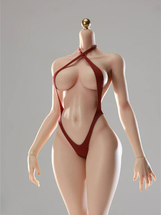 Pre-order 1/6 Longshan LSJS-TS01 Peach-Shaped Full-Hips Platinum Silicone Steel-Bodied Female Body