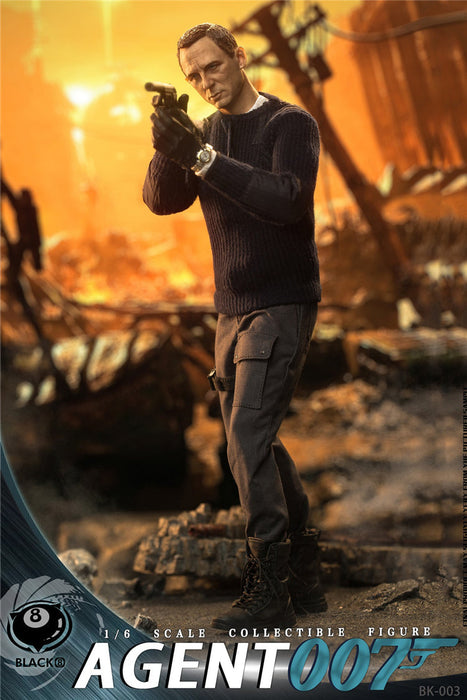 In-stock 1/6 BLACK 8 STUDIO BK003 Agent Action Figure