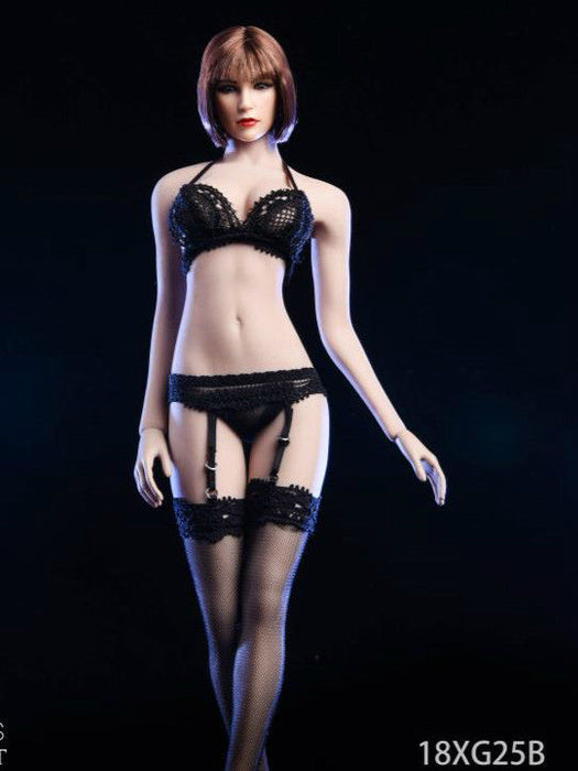In-Stock 1/6 Scale VSTOYS 18XG25 Lace Garter lingerie Set 12in Action Figure