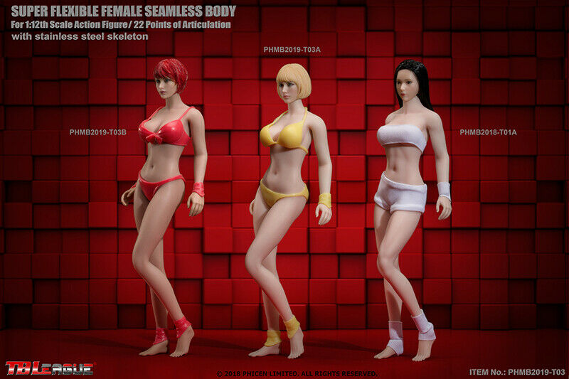 In-stock 1/12 TBLeague Female Seamless Body PHMB2019-T03