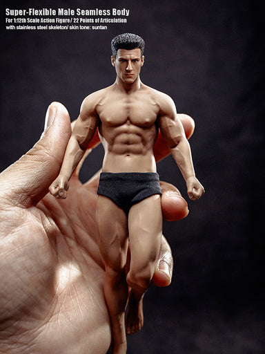 PREORDER Boxed Figure: Jiaou Doll Strong Seamless Male Body w/Detachable  Feet (4 Skin Tones)