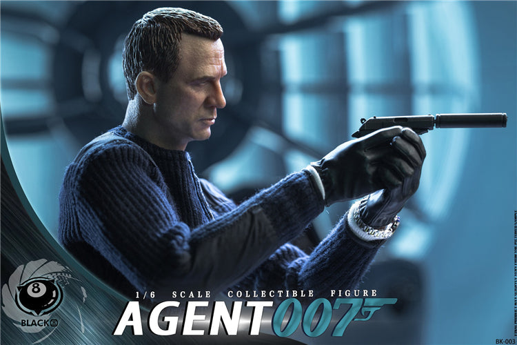 In-stock 1/6 BLACK 8 STUDIO BK003 Agent Action Figure