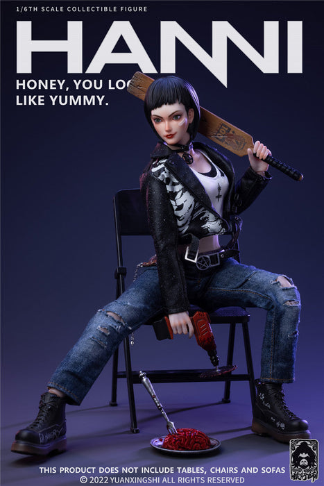 In-stock 1/6 YUANXINGSHI HSLX-001 Food Hunter Hanne Action Figure