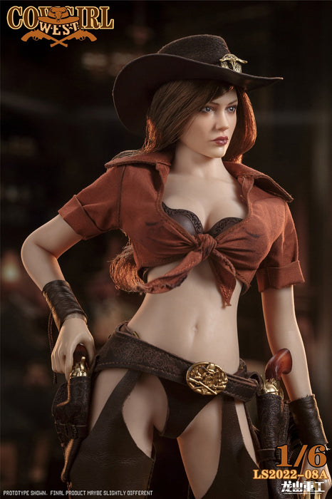 In-stock 1/6 LONG SHAN LS2022-08 Western Female Cowboy Bounty Hunter