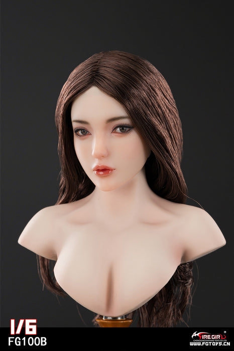Pre-order 1/6 Fire Girl FG100 Female Head Sculpt - Aisha H#pale
