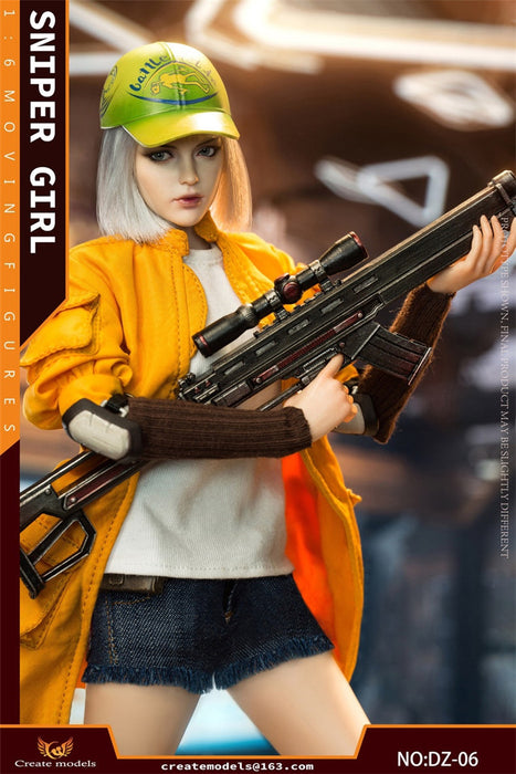 Pre-order 1/6 Createmodels Sniper Girl Action Figure (DZ05/DZ06)