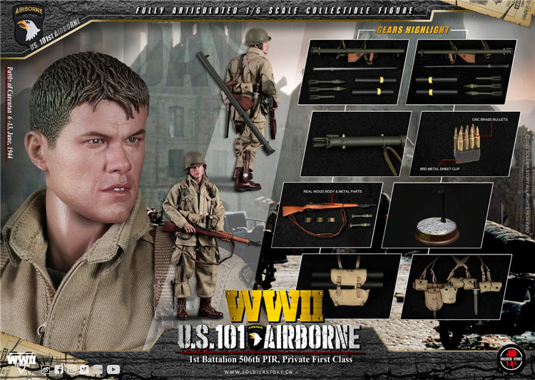 In-stock 1/6 Soldier Story SS-126 WWII U.S. 101st Airborne DIV. Private