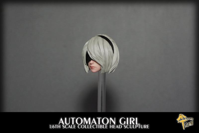 In-stock 1/6 MTTOYS MT-S011 Automation Female head sculpt