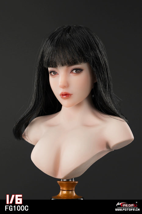Pre-order 1/6 Fire Girl FG100 Female Head Sculpt - Aisha H#pale