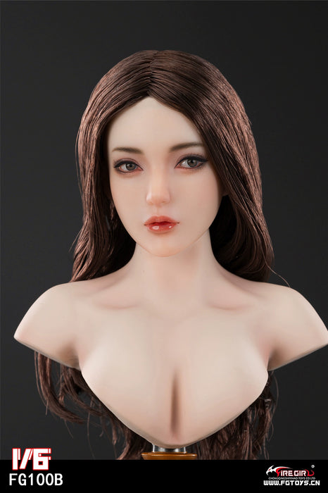 Pre-order 1/6 Fire Girl FG100 Female Head Sculpt - Aisha H#pale