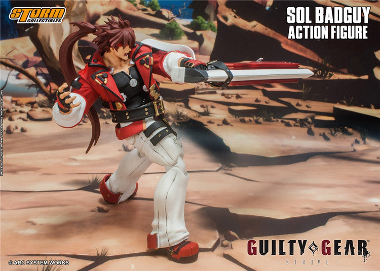 In-stock 1/12 Storm Toys ACSB01 Guilty Gear Sol Badguy Action Figure
