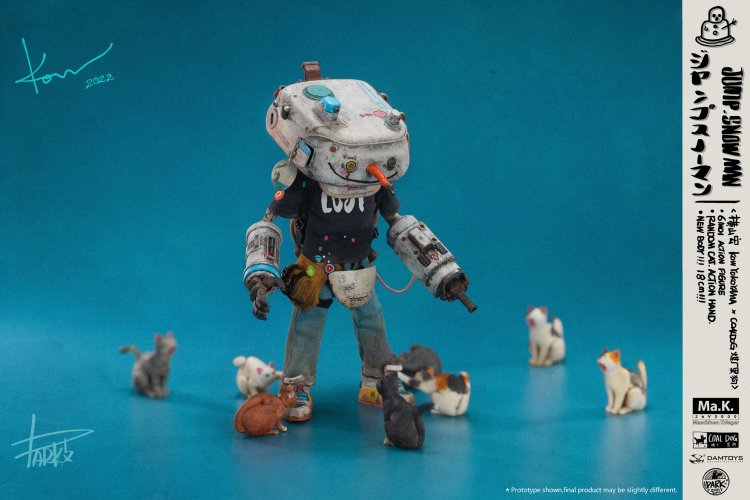 In-stock 1/12 DAMTOYS X Coaldog CS022 Jump snowman Action Figure