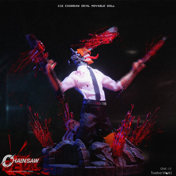 In-stock 1/12 TWTOYS TW2258 Chainsaw Devil Action Figure