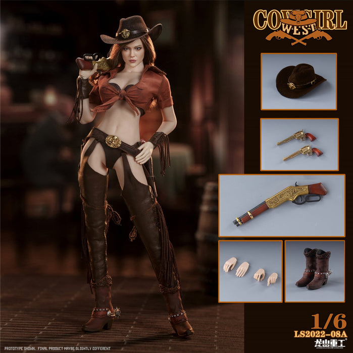 In-stock 1/6 LONG SHAN LS2022-08 Western Female Cowboy Bounty Hunter