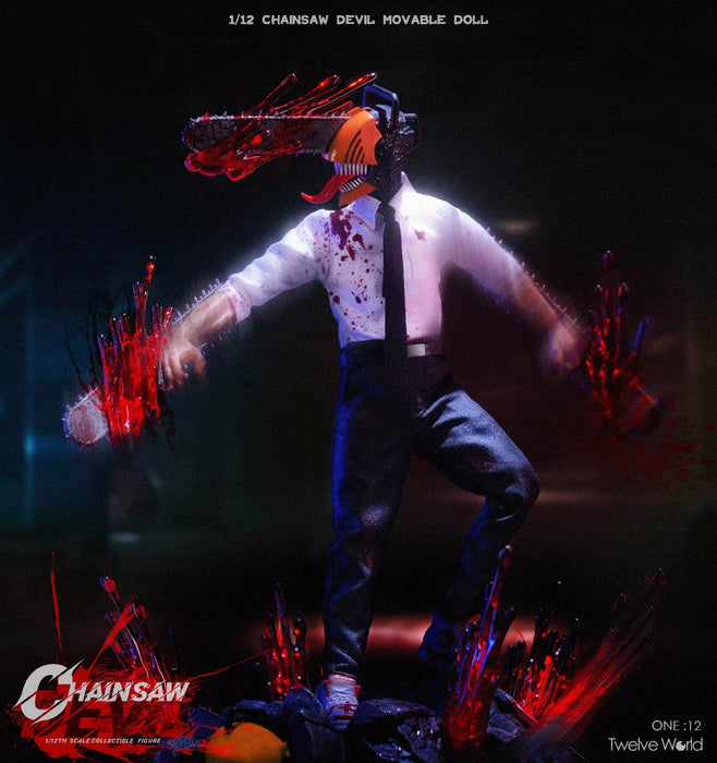In-stock 1/12 TWTOYS TW2258 Chainsaw Devil Action Figure