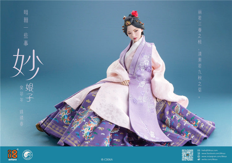 In-stock 1/6 I8TOYS C006 Female Clothes For Ming Dynasty Custom Kit