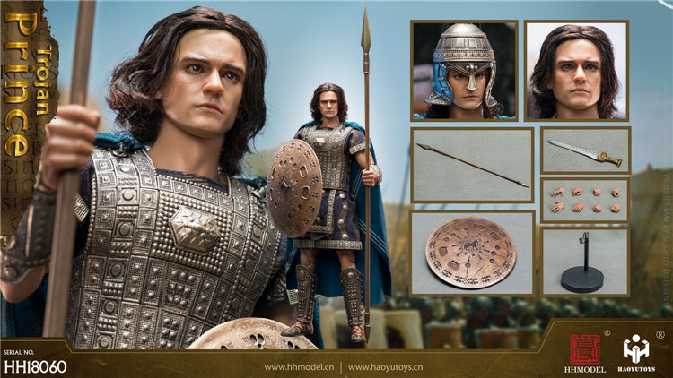 In-stock 1/6 HAOYUTOYS HH18060 Prince of Troy Action Figure