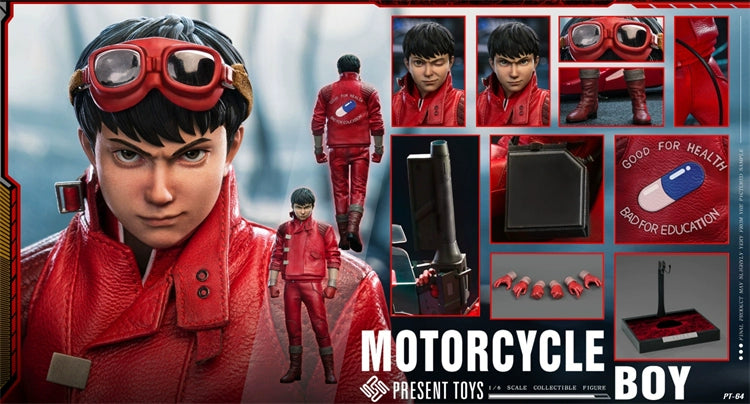 In-stock 1/6 Present Toys SP64 Motorcycle Boy Action Figure