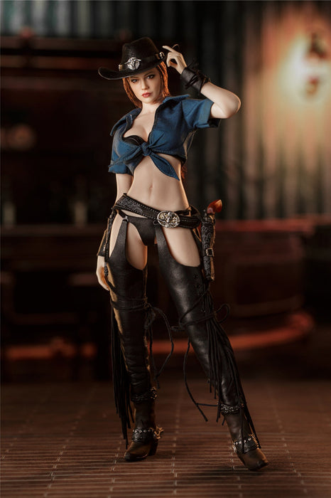 In-stock 1/6 LONG SHAN LS2022-08 Western Female Cowboy Bounty Hunter